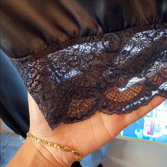 Fashion black lace top - Picture 4 of 5